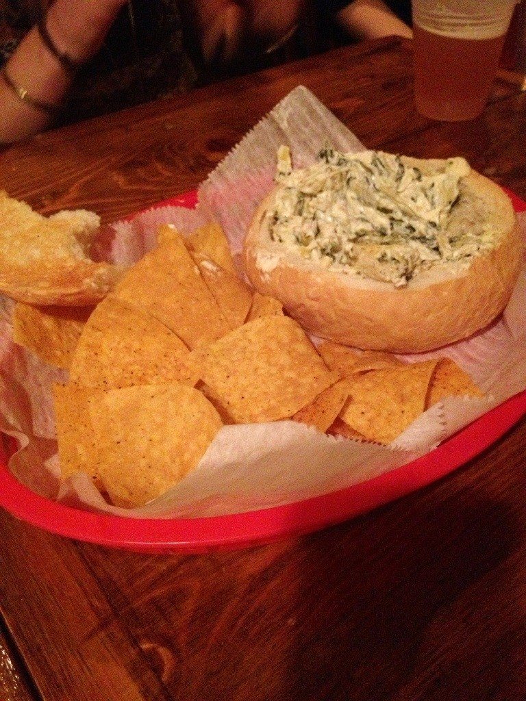 Friday night spinach and artichoke dip