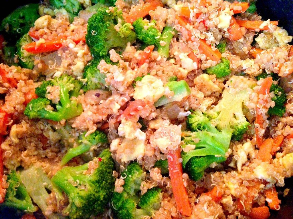 vegetable fried quinoa